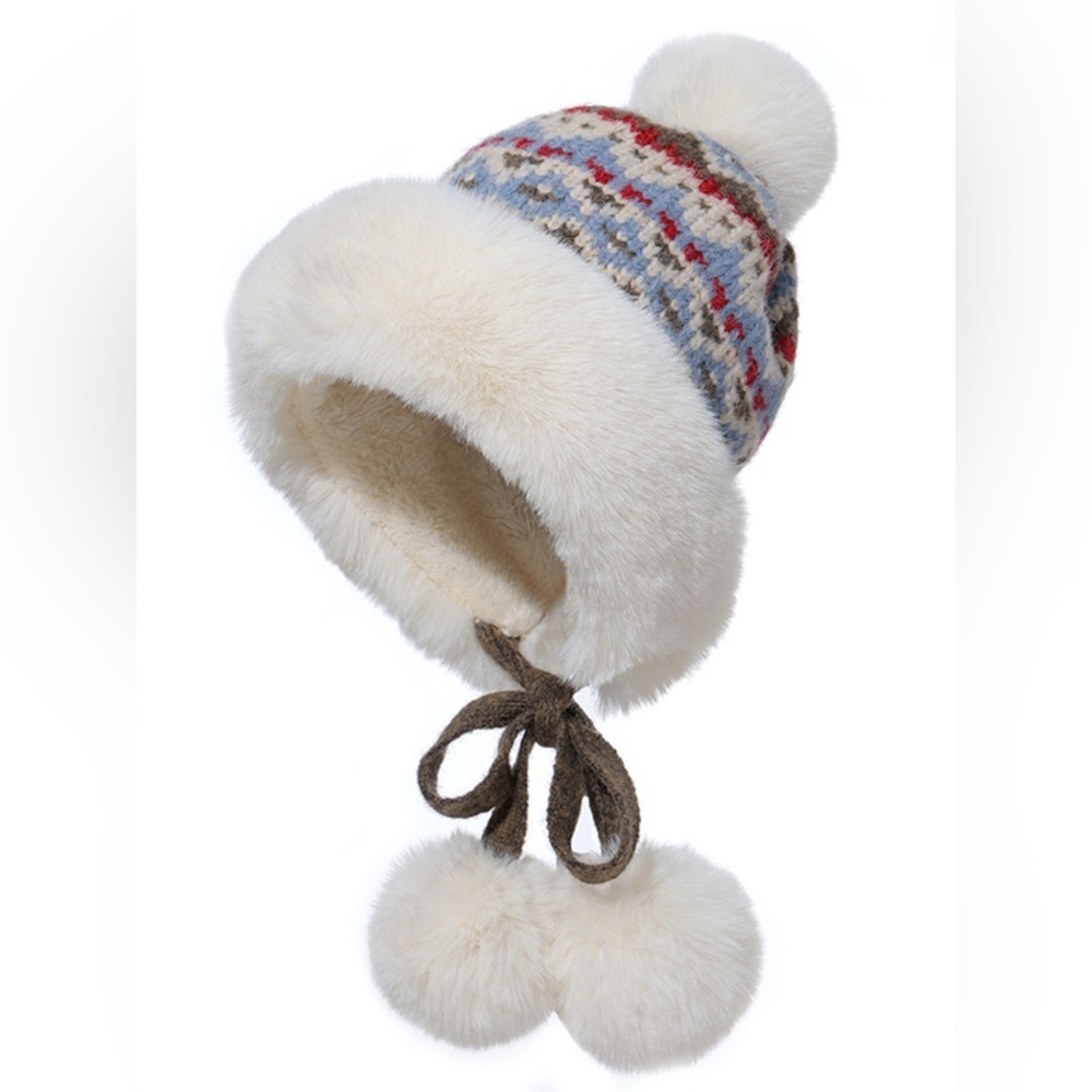 Warm Knitted Pom Pom Hat